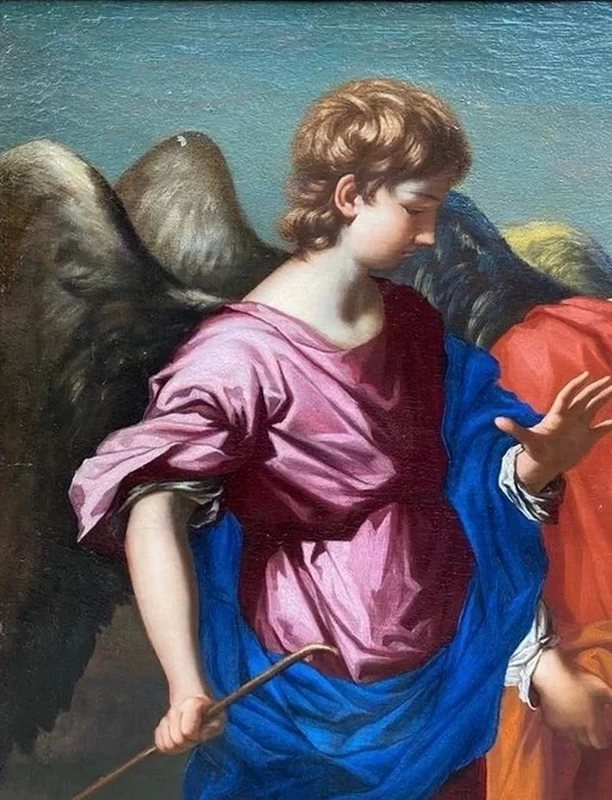Abramo e gli angeli - dettaglio